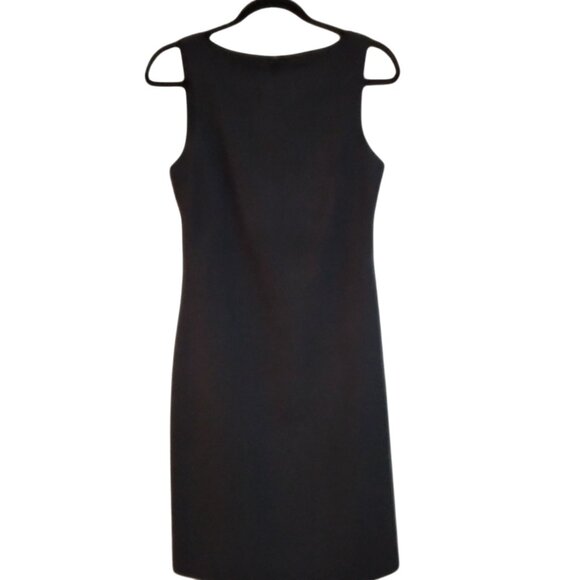 Theory Wool Sheath Dress Women Gray 8 Courtcore Businesscore Minimalist Capsule - Picture 5 of 12